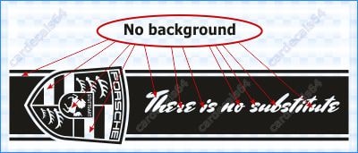 Porsche Hood Stickers Decals